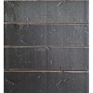 Клинкерный кирпич черный графит Базальт 6 Рустика  эконом 250x120x65,  Керамейя