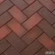 ГЛАЗГО темно-красный флэш, клинкер тротуарный, ЛСР — Клинкерная брусчатка, ЛСР