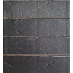 Клинкерный кирпич черный графит Базальт 6 Рустика эконом 250x120x65, Керамейя