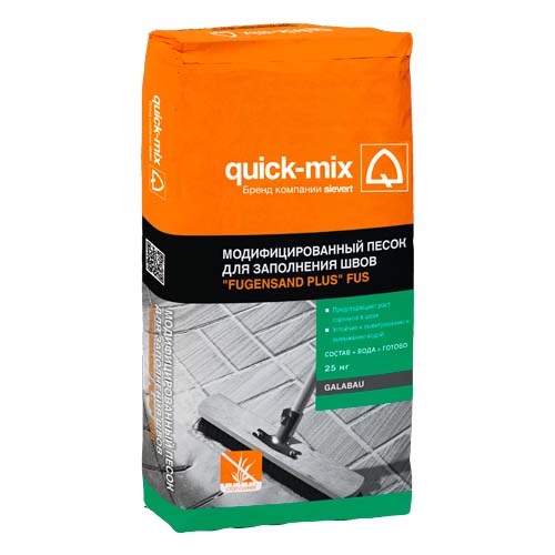 Купить Модифицированный песок для заполнения швов FUS Серый от Quickmix в Stroyaz.by Витебск