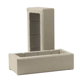 Наборный блок для столба забора СТАЛЬ (ТБЛОК-С1)