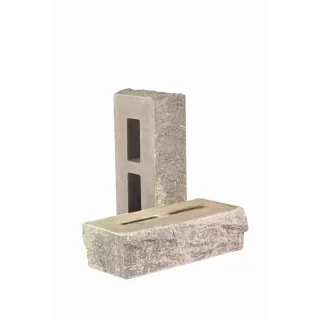 Кирпич облицовочный гиперпрессованный пустотелый тычковый «Гранит» серо-графитовый КСПТ16