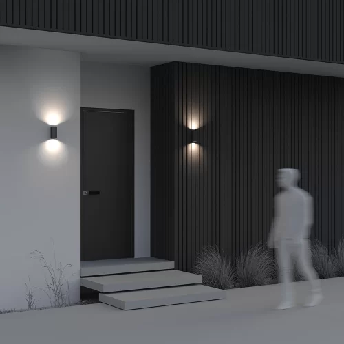 Купить Уличный настенный светильник Slat O044WL-02B - фото: 4