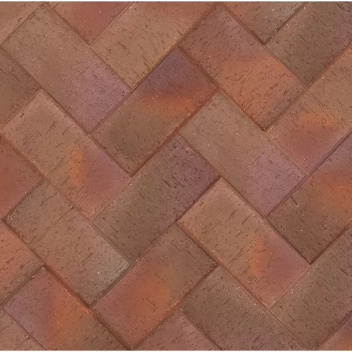 МИЛАН темно-красный флэш, 200х100х50, клинкер тротуарный, ЛСР