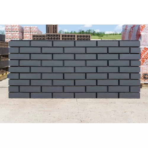 Кирпич керамический Black Premium Matte Красная Гвардия кирпичная кладка