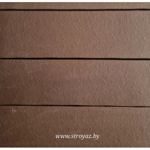 Плитка фасадная клинкерная керамическая ОРИОН коричневый 78748