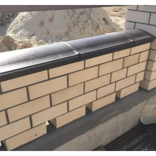 Купить Парапет полимеркомпозитный с посадкой 200/225/255мм на кирпич, коричневый, MONBLAN - фото: 1