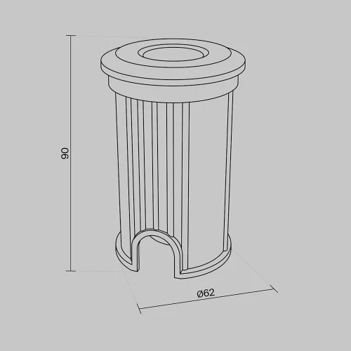 Купить Уличный встраиваемый светильник Flash O044DL-L1S3K3 - фото: 4