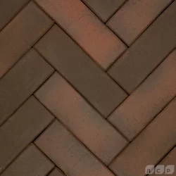 ГЛАЗГО ЛОНГ темно-красный флэш, клинкер тротуарный, ЛСР