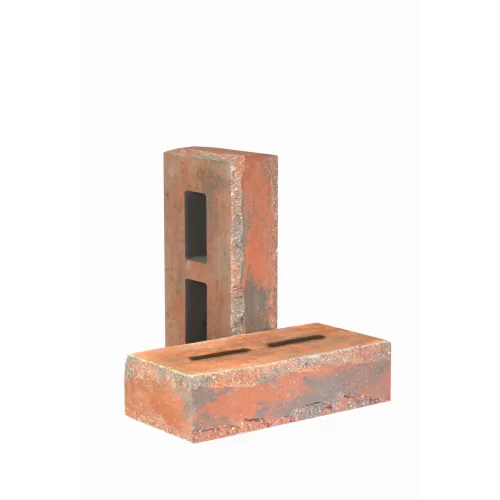 Купить Кирпич облицовочный гиперпрессованный пустотелый тычковый «Зигзаг» красно-графитовый КСПЕ46-Ф