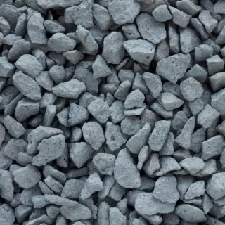 Щебень окрашенный гранитный, серебристый, 5-10мм (20 кг) ЩОсер