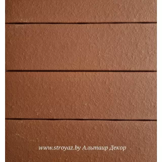 Плитка фасадная клинкерная керамическая Альтаир темно-красная