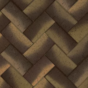 Монако, коричневый с золотом, клинкер тротуарный, ЛСР