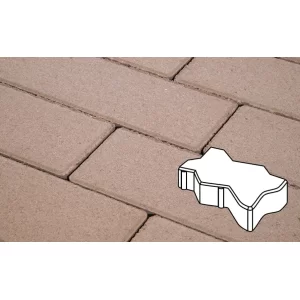 Плитка тротуарная в форме - Зигзаг/Волна 225х112,5