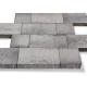 Купить Польская плитка тротуарная графитово-белая, 250х250х60, Umbriano, Semmelrock - фото: 5