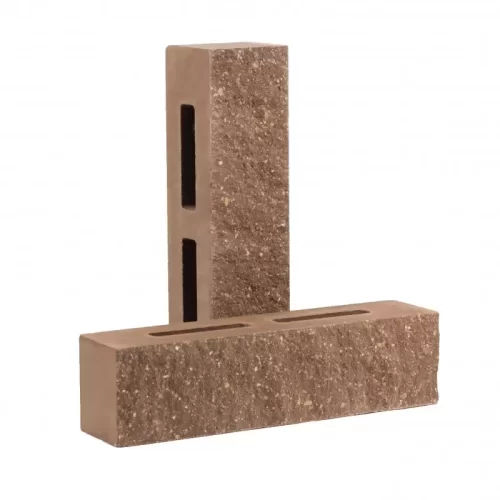 Купить Кирпич облицовочный гиперпрессованный пустотелый фактурный "Гранит" ШОКОЛАД КУПФ-М5