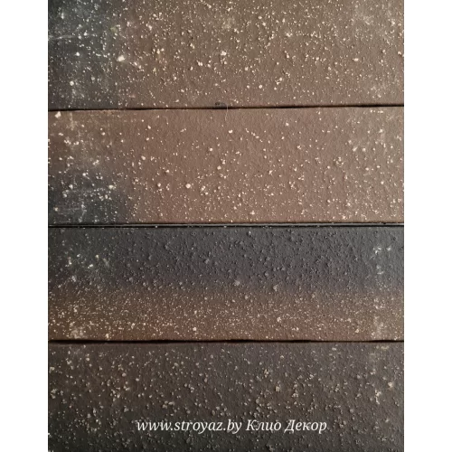 Плитка фасадная клинкерная керамическая КЛИО коричневый Минск