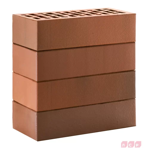 Кирпич керамический красный флэш ультра, поверхность гладкая, ЛСР Брест