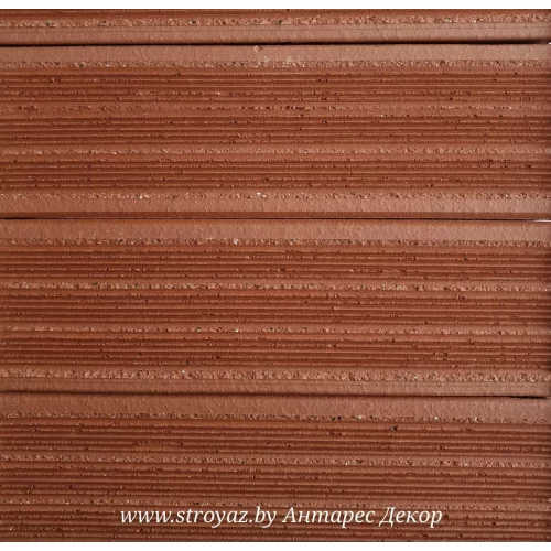 Плитка фасадная клинкерная керамическая АНТАРЕС красная Витебск