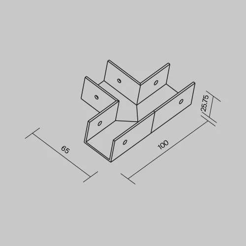 Купить Коннектор T-образный для профиля Elasity IP O-TR001-TC-W - фото: 4