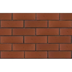 Кирпич керамический ТЁМНО-КРАСНЫЙ, поверхность рустик, ЛСР