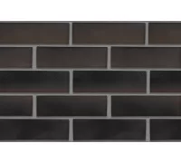 Плитка фасадная клинкерная керамическая ГЕЛИО чёрно-коричневый