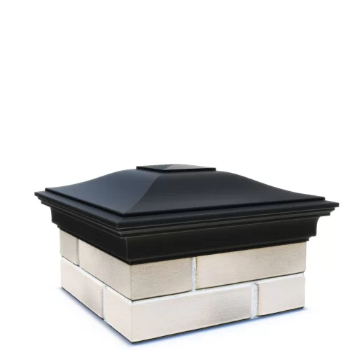 Купить Колпак полимеркомпозитный MONBLAN с посадкой 385х385 на полтора кирпича, чёрный