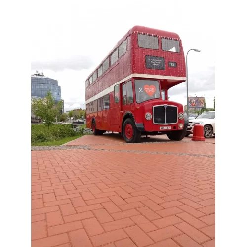 Клинкерная брусчатка ЛОНДОН красный, 200х100х50, ЛСР