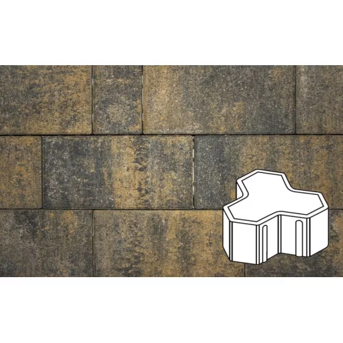 Купить Плитка тротуарная в форме - Шемрок/Трилистник 300х100