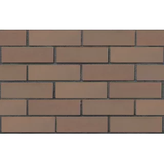 Кирпич керамический СВЕТЛО-КОРИЧНЕВЫЙ ФЛЭШ УЛЬТРА (ТЁМНЫЙ), поверхность гладкая, ЛСР