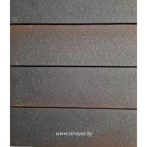 Плитка фасадная клинкерная керамическая ФАВАРИС графит 78404