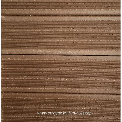 Плитка фасадная клинкерная керамическая КЛИО коричневый Гродно