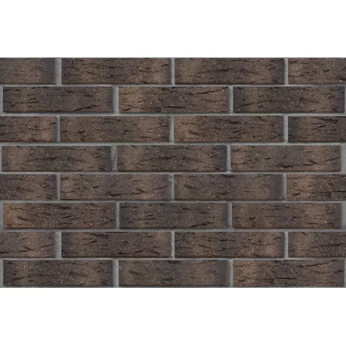 Кирпич керамический ГРАФИТОВЫЙ с посыпкой, поверхность рустикальная, ЛСР