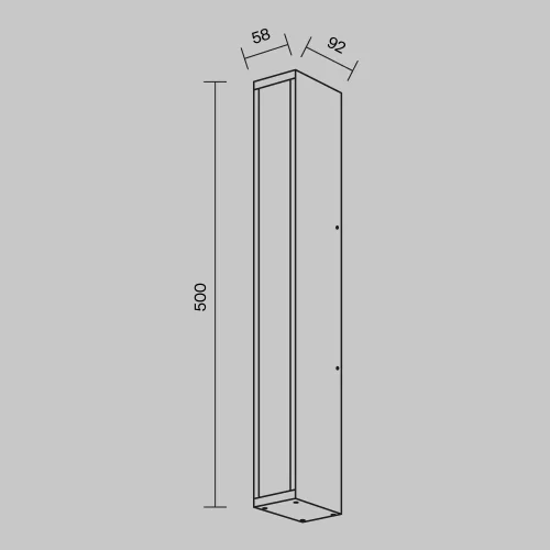 Купить Уличный настенный светильник Corte O571WL-L20B3K - фото: 5