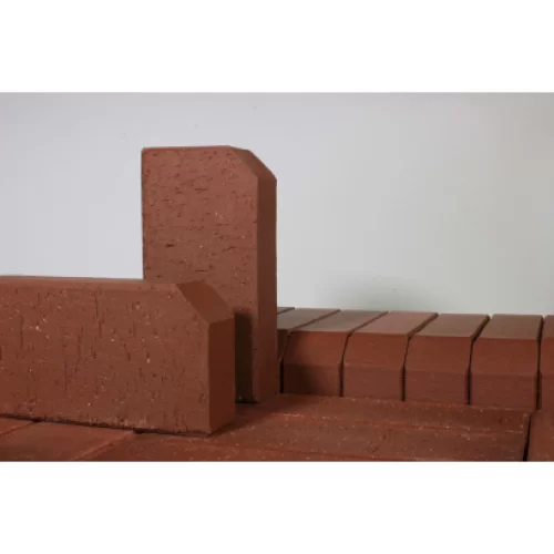 ЭДИНБУРГ красный, 200х100х50, бордюр тротуарный, ЛСР