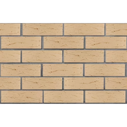 Кирпич керамический бежевый, поверхность рустик, ЛСР