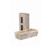 Кирпич облицовочный гиперпрессованный пустотелый тычковый «Гранит» серо-графитовый КСПТ16