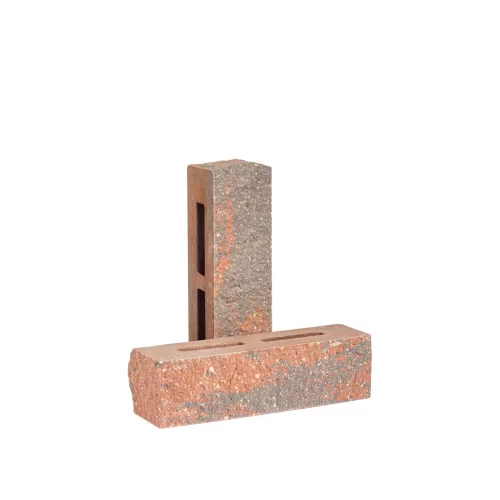 Купить Кирпич облицовочный гиперпрессованный пустотелый тычковый "Гранит" красно-графитовый КУПТ46