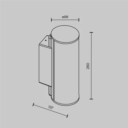 Купить Уличный настенный светильник Rock O434WL-L12GF3K - фото: 5