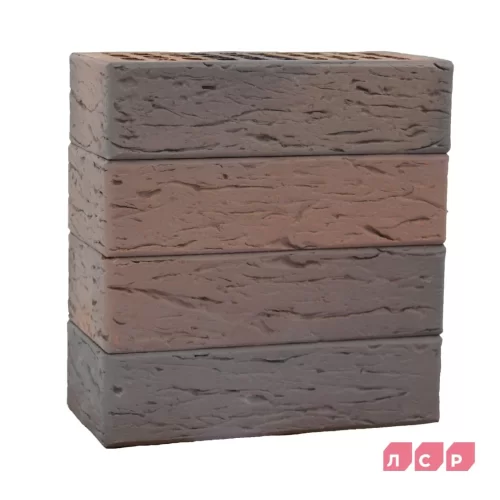 Облицовочный керамический кирпич, светло-коричневый флэш, рустик, ЛСР в минске