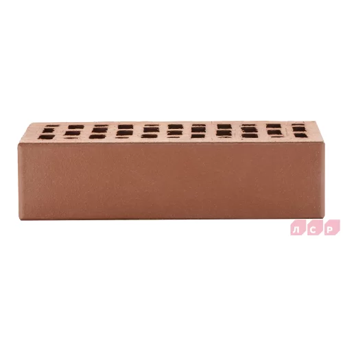 Кирпич керамический пустотелый коричневый, поверхность гладкая, ЛСР Могилев