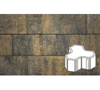 Плитка тротуарная в форме - Шемрок/Трилистник 300х100