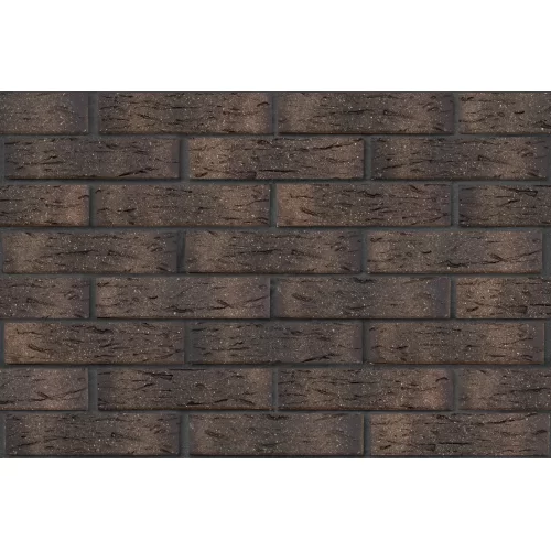 Кирпич керамический ГРАФИТОВЫЙ с посыпкой, поверхность рустикальная, ЛСР