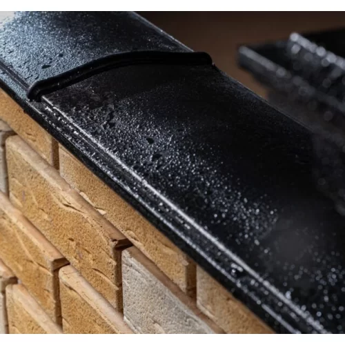 Купить Парапет полимеркомпозитный с посадкой 130мм на полкирпича, чёрный, MONBLAN  - фото: 3