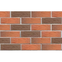 Клинкерный кирпич красный флэш НОТТИНГЕМ, Береста, серия Классика, ЛСР