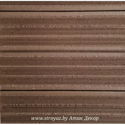Плитка фасадная клинкерная керамическая АТИК коричневый Брест