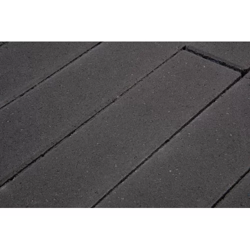 Плитка тротуарная чёрного цвета на сером цементе, 40-50мм, коллекция Profi