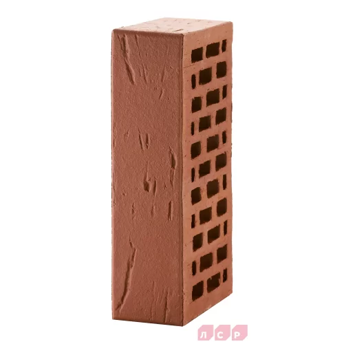 Купить Кирпич керамический ТЁМНО-КРАСНЫЙ, поверхность рустик, ЛСР - фото: 1
