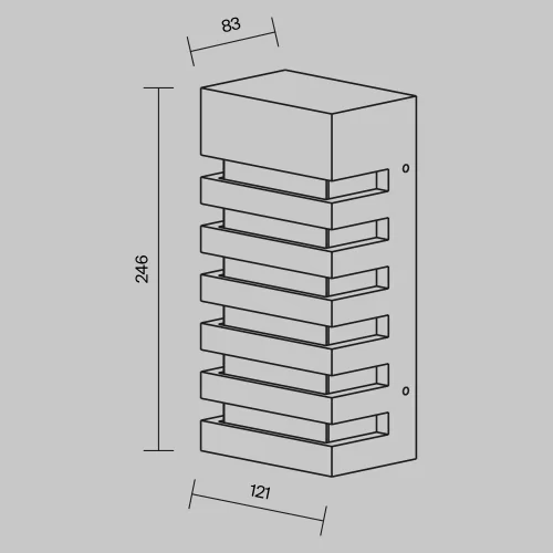 Купить Уличный настенный светильник Remsa O034WL-01B - фото: 4