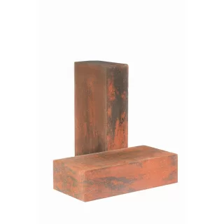 Кирпич облицовочный гиперпрессованный полнотелый гладкий красно-графитовый  КСЛГ46